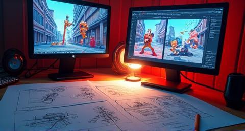 Hazırlanmakta olan animasyonlu reklam storyboard’u
